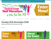 Tablet Screenshot of centralcoasthalfmarathon.com